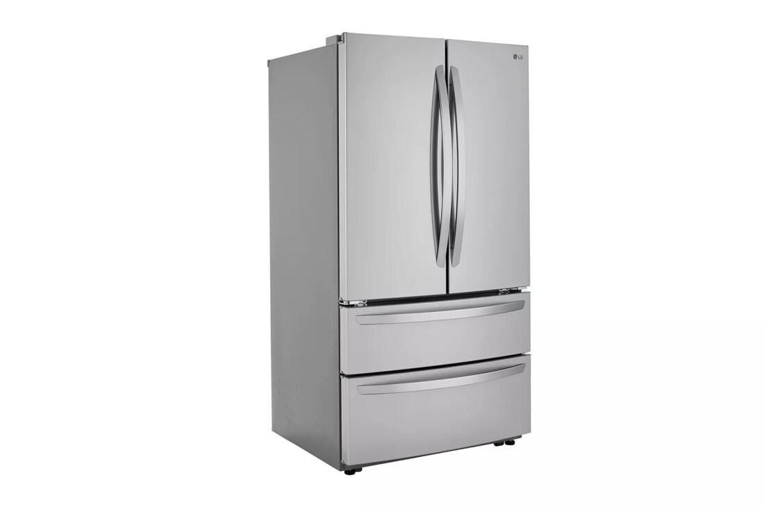 27 cu. ft. french door refrigerator left side angle view