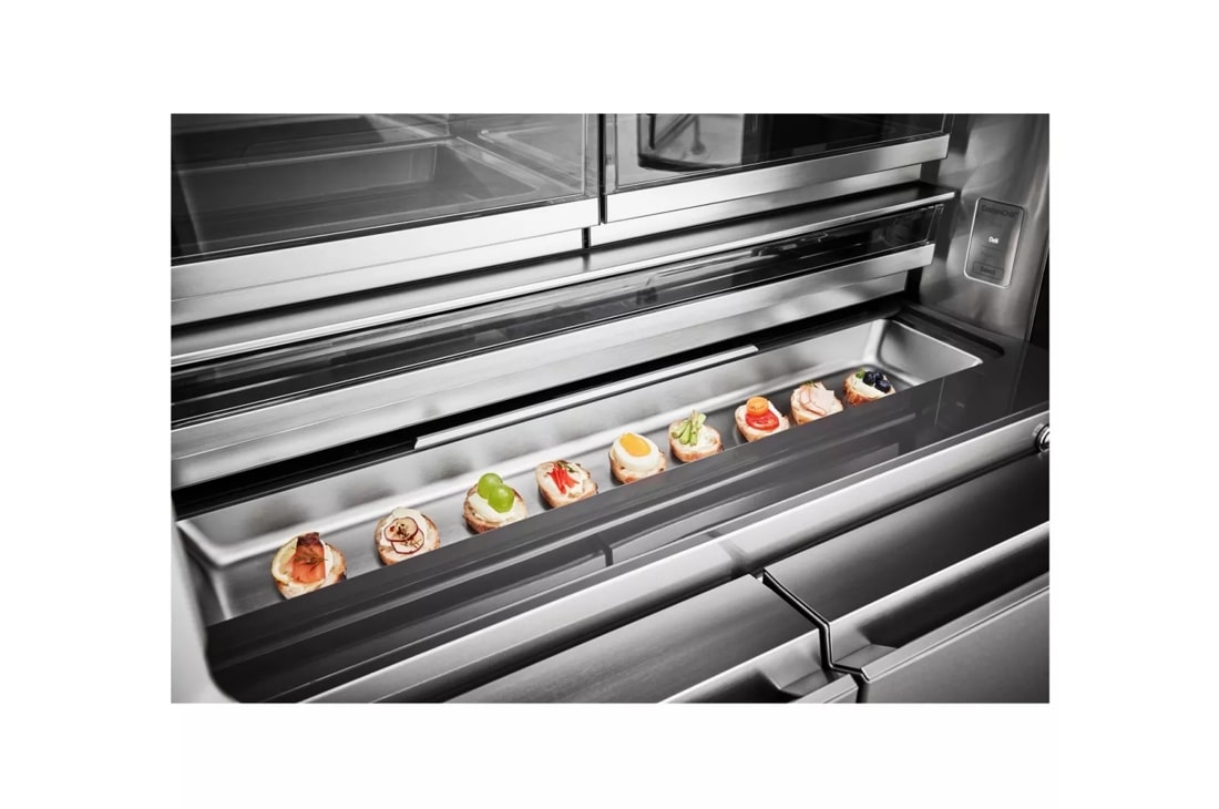 LG SIGNATURE InstaView LSR100 Smart 60/40 Fridge Freezer - Stainless Steel