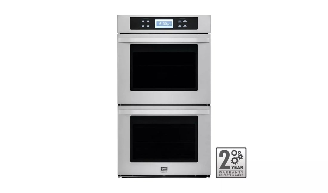 LG Studio - 4.7(x2) cu.ft. Capacity 30” Built-in Double Wall Oven with Convection System