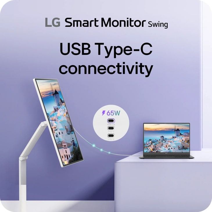 その他 3D Swing Monitor 32 Inch Smart Monitor Swing - 32U889SA-W | LG USA