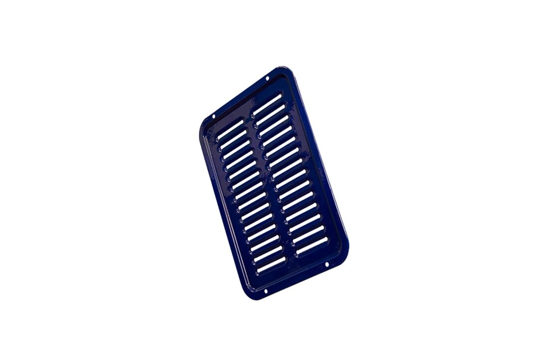 MJS61849904 navy blue broiler pan insert with parallel ventilation slots for cooking and draining