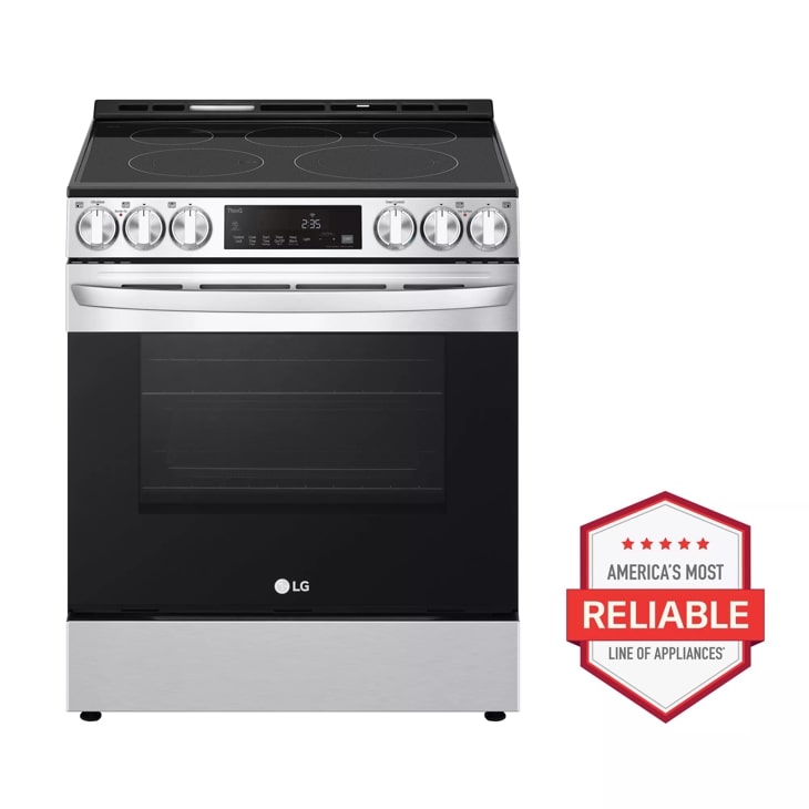 LG LSEL6337F 6.3 Cu. ft. Stainless Smart Instaview Electric Slide-in Range with Air Fry