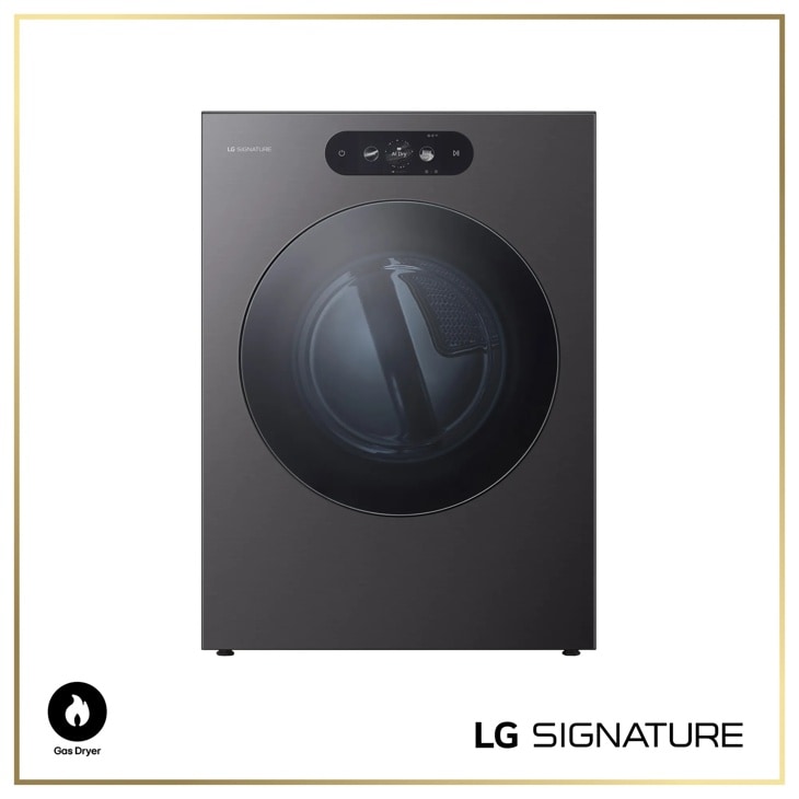 LG DLGX9901B SIGNATURE Gas Dryer - Front View