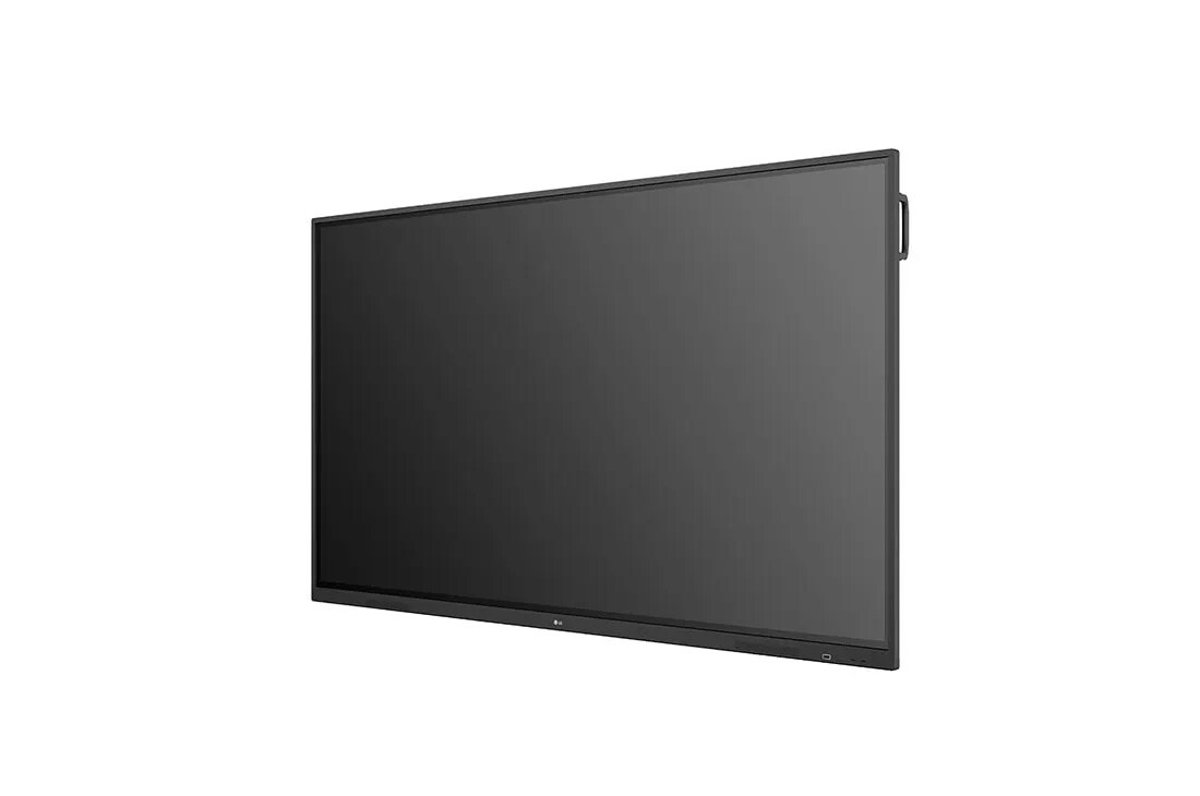LG 75'' TR3DJ-B Series IPS UHD IR Multi Touch Interactive Whiteboard with Embedded Writing Software, Built-in Speakers, & VESA™ Mount Compatibility, right angle, 75TR3DJ-B, thumbnail 2