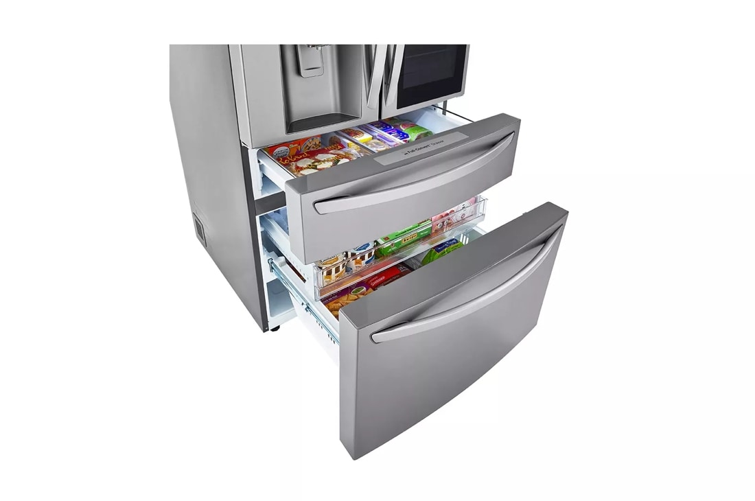 LRMVC2306S LG 36 4 Door French Door Counter Depth Refrigerator with Craft  Ice Maker, Instaview Door