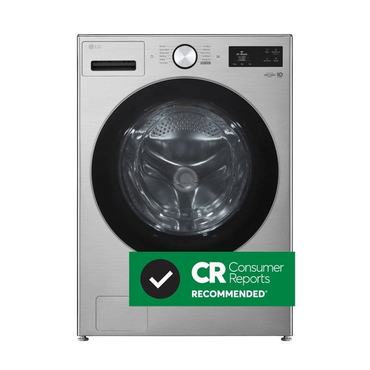 LG WM5800HVA Front Load Washer Consumer Reports Recommended - Front View