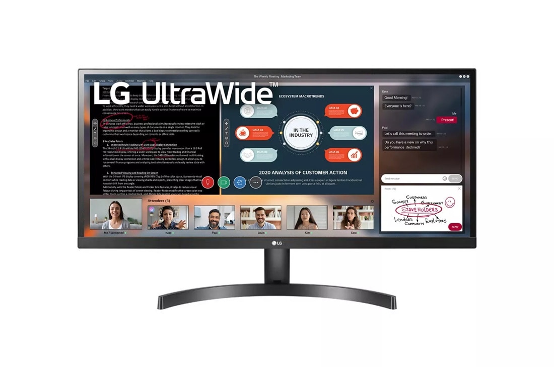 LG 29WK50S-P: 29 Inch Class 21:9 UltraWide® Full HD IPS LED