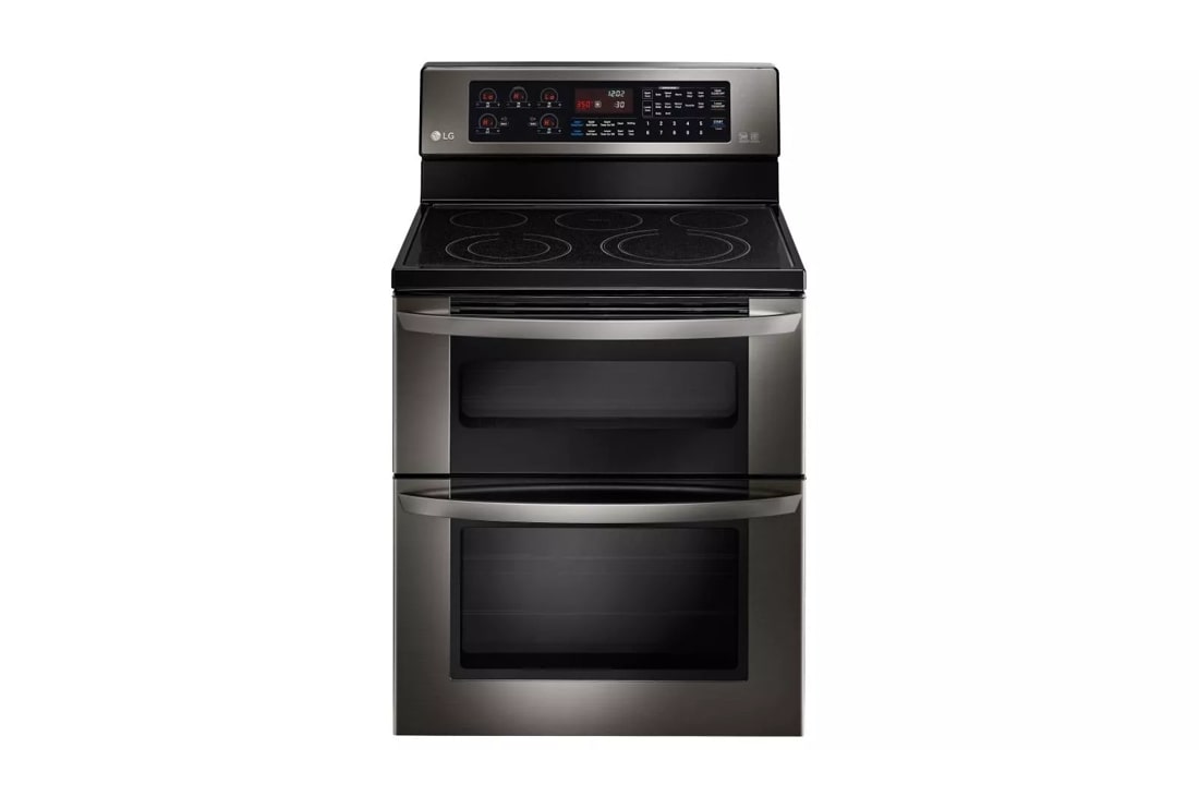 LG Black Stainless Steel Series 6.7 cu. ft. Electric Double Oven Range With EasyClean®