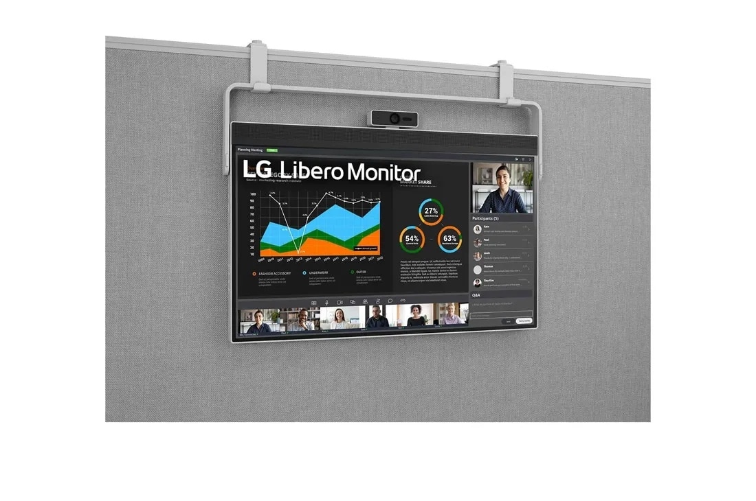 27bq70qc-s | 27-inch QHD Libero Monitor with Detachable Full HD