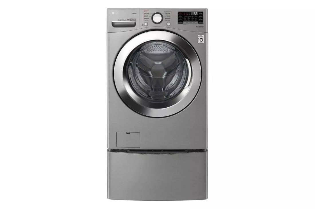 LG 4.5 cu. ft. Large Capacity High Efficiency Stackable Smart Front Load  Washer with Steam in Graphite Steel WM3600HVA - The Home Depot