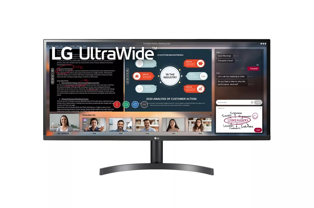 LG 34WL600-B 34 Inch 21:9 UltraWide™ 1080p Full HD IPS Monitor