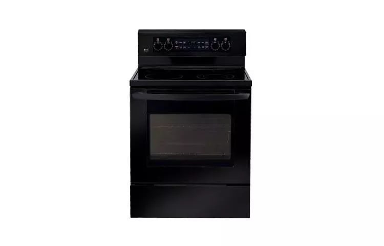 Extra-large Capacity Freestanding Electric Range with PreciseTemp&trade; baking system. LG range product view 1