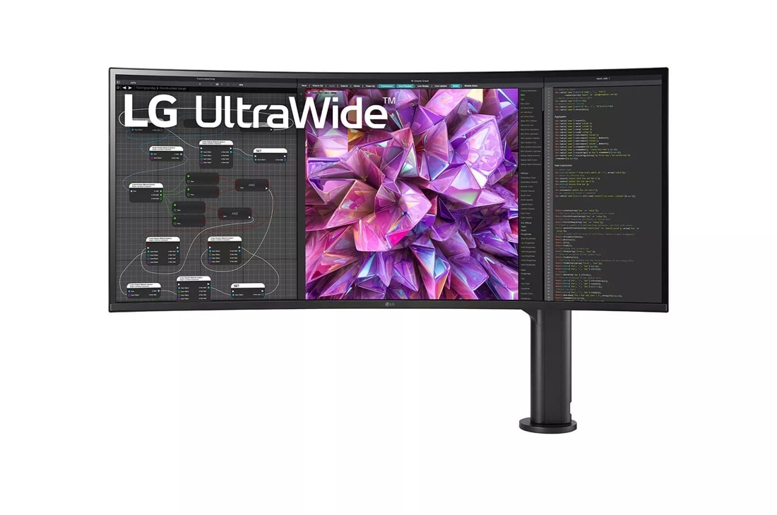 38” Curved UltraWide QHD+ HDR10 AMD FreeSync™ IPS Monitor with Ergo Stand