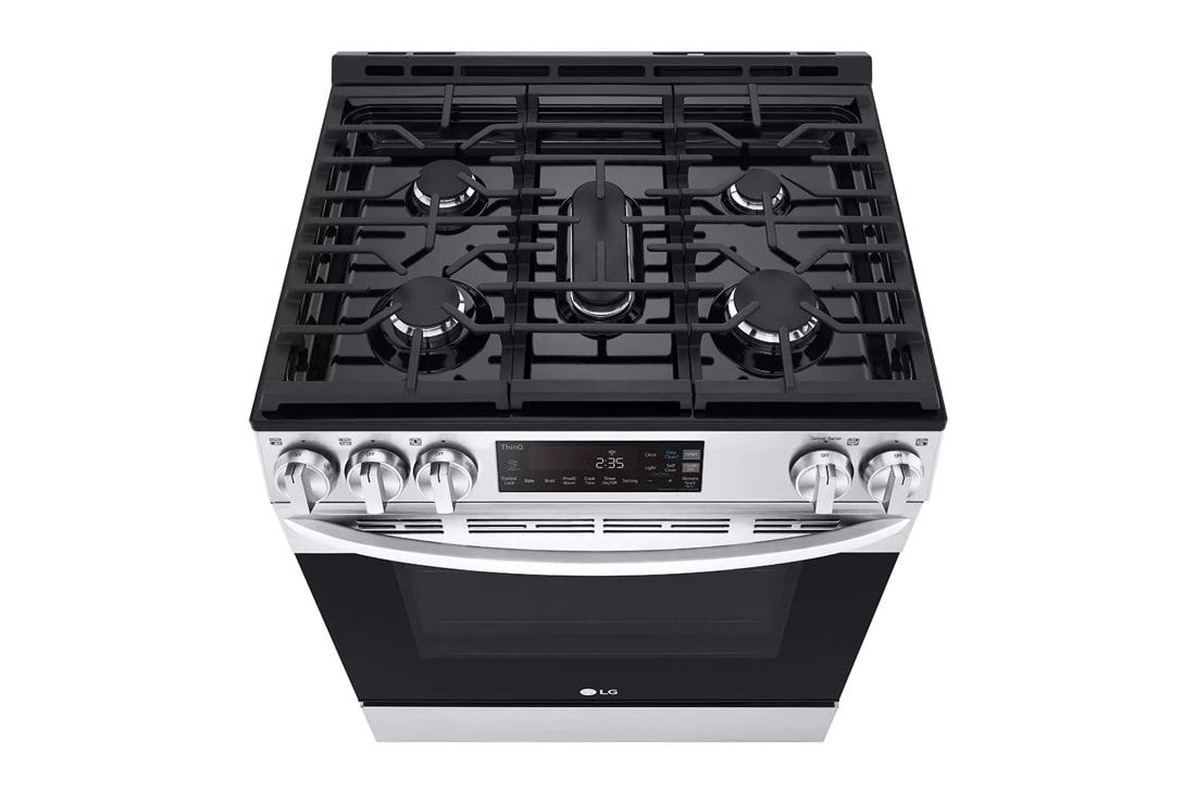 LG 5.8 cu ft. Smart Gas Slide-in Range with Convection, Air Fry &  EasyClean® (LSGL583CF)