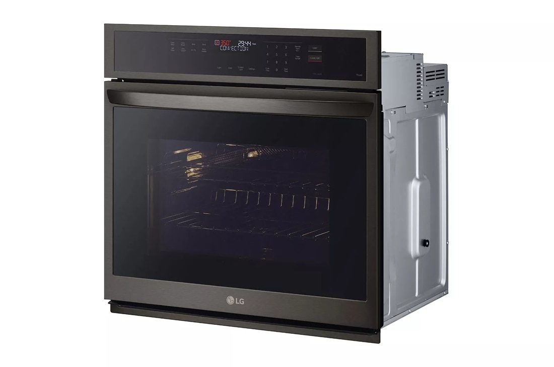 LG 4.7 Cu. ft. Smart Wall Oven with Convection and Air Fry Black Stainless Steel