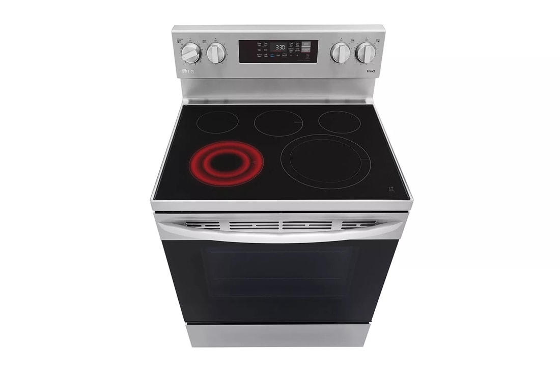 6.3 cu ft. Smart Wi-Fi Enabled Fan Convection Electric Range with Air Fry &  EasyClean®