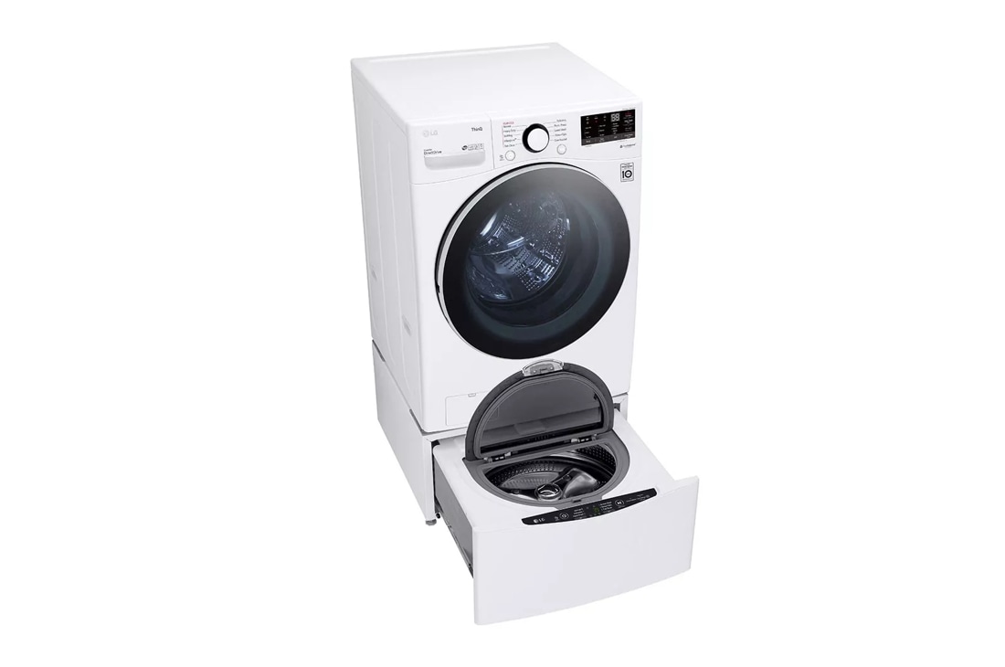 4.5 cu. ft. Large Capacity High Efficiency Stackable Smart Front Load  Washer with Steam in White