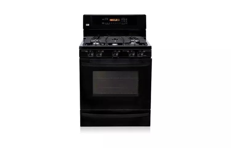 Freestanding Gas Range with Essex cabinets in White