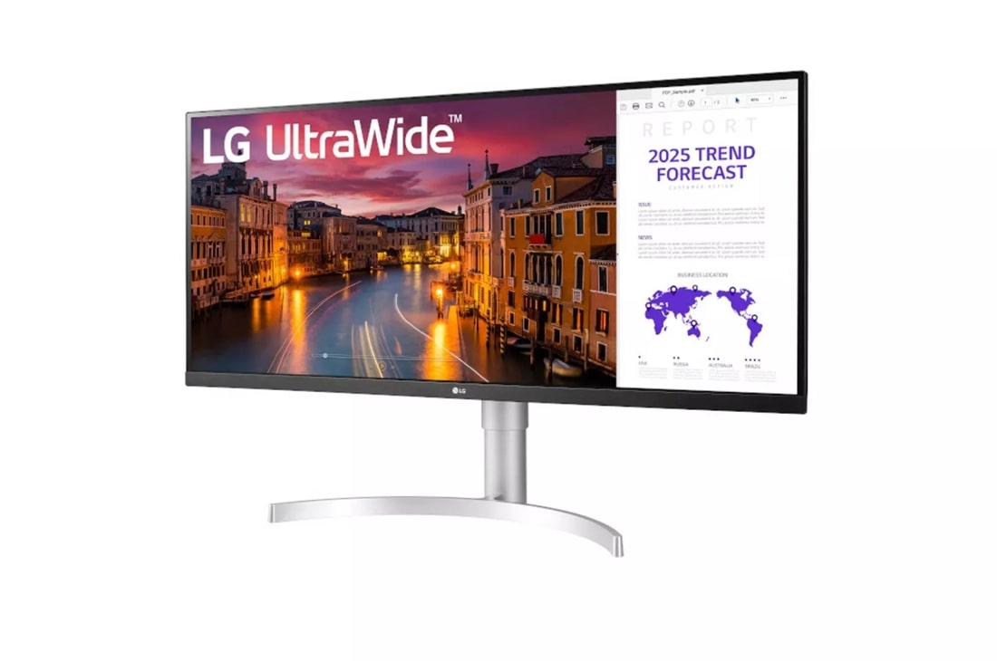 34 (86 cm), Moniteur LED 21/9ème, Résolution FHD 2560 x 1080 - LG  34WN650-W