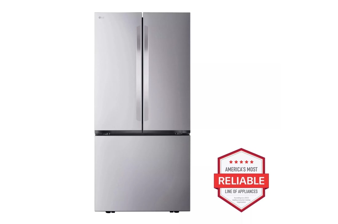 21 cu. ft. french door counter-depth refrigerator front view