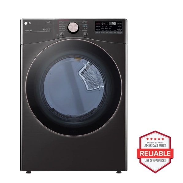 7.4 cu. ft. Ultra Large Capacity Smart wi-fi Enabled Front Load Electric Dryer with TurboSteam™ and Built-In Intelligence