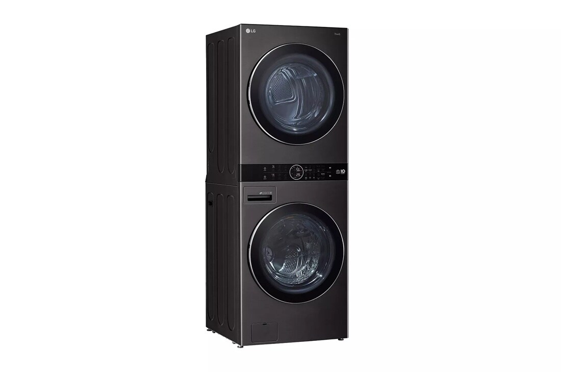 LG WKHC202HBA WashTower™ Ventless Washer Dryer Combo with Heat Pump left side angle view