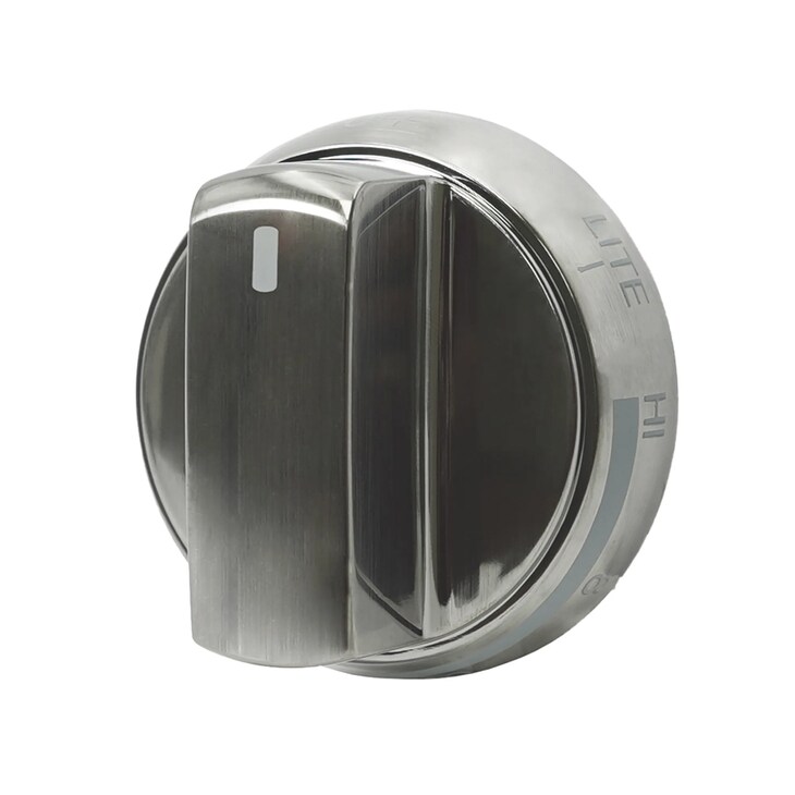 AEZ74533311 LG cooking appliance control knob in stainless steel finish with LITE and HI markings