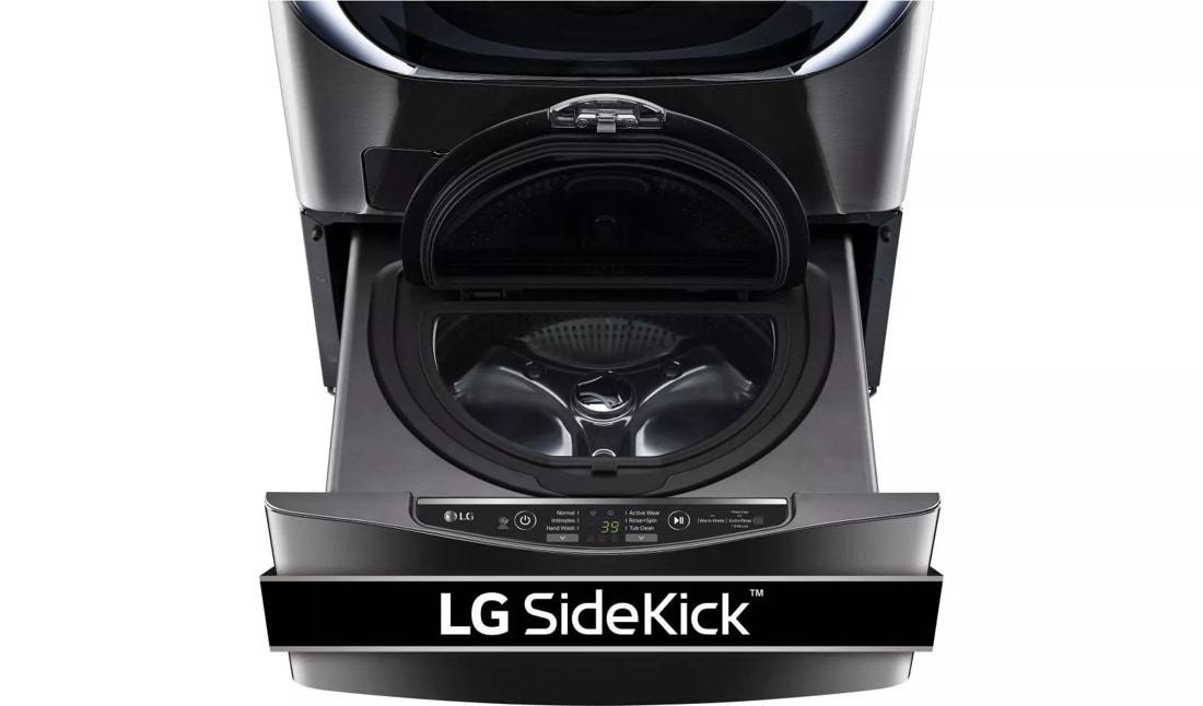 1.0 cu. ft. LG SideKick™ Pedestal Washer, LG TWINWash™ Compatible LG laundry appliance product view 1