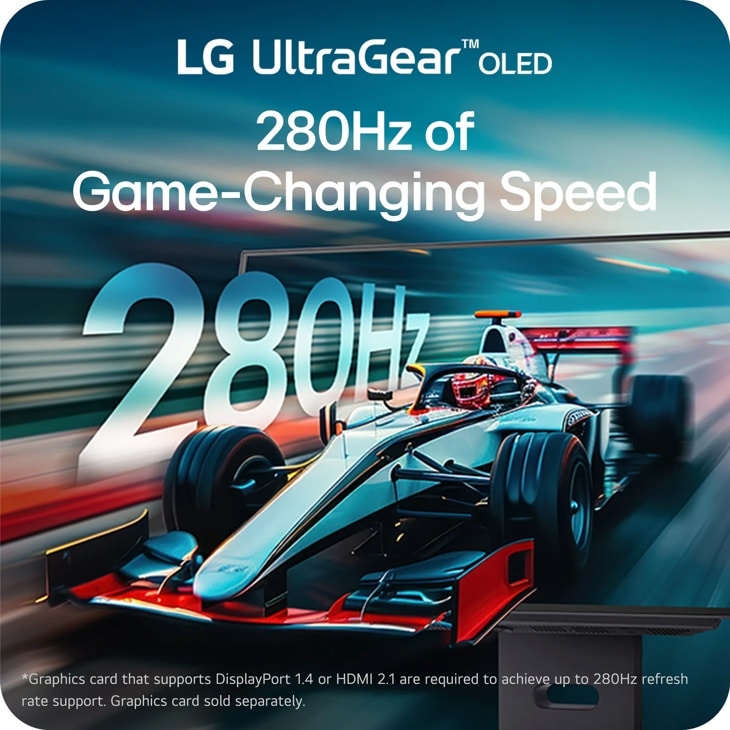 LG 27GX700A-B 27 Monitor – LG UltraGear OLED 280Hz of Game Changing Speed