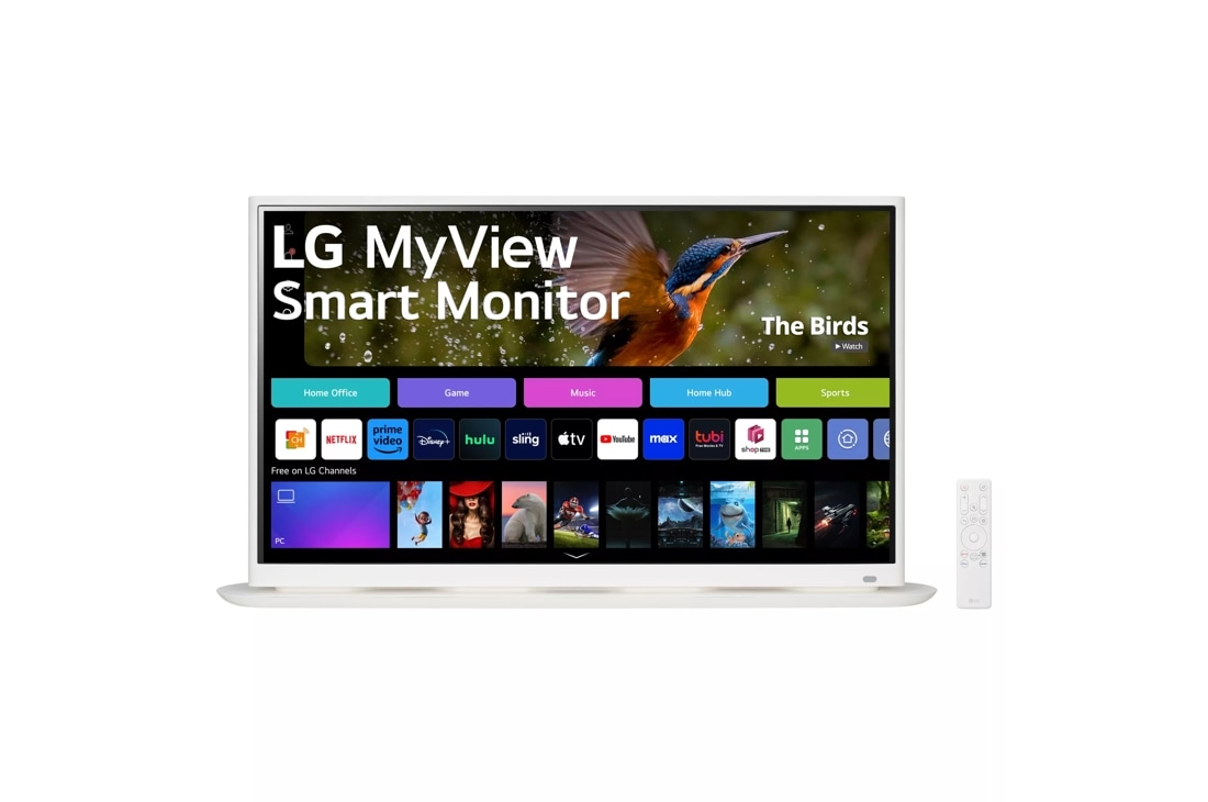 32" 4K UHD IPS MyView Smart Monitor with webOS and Curved Base Design