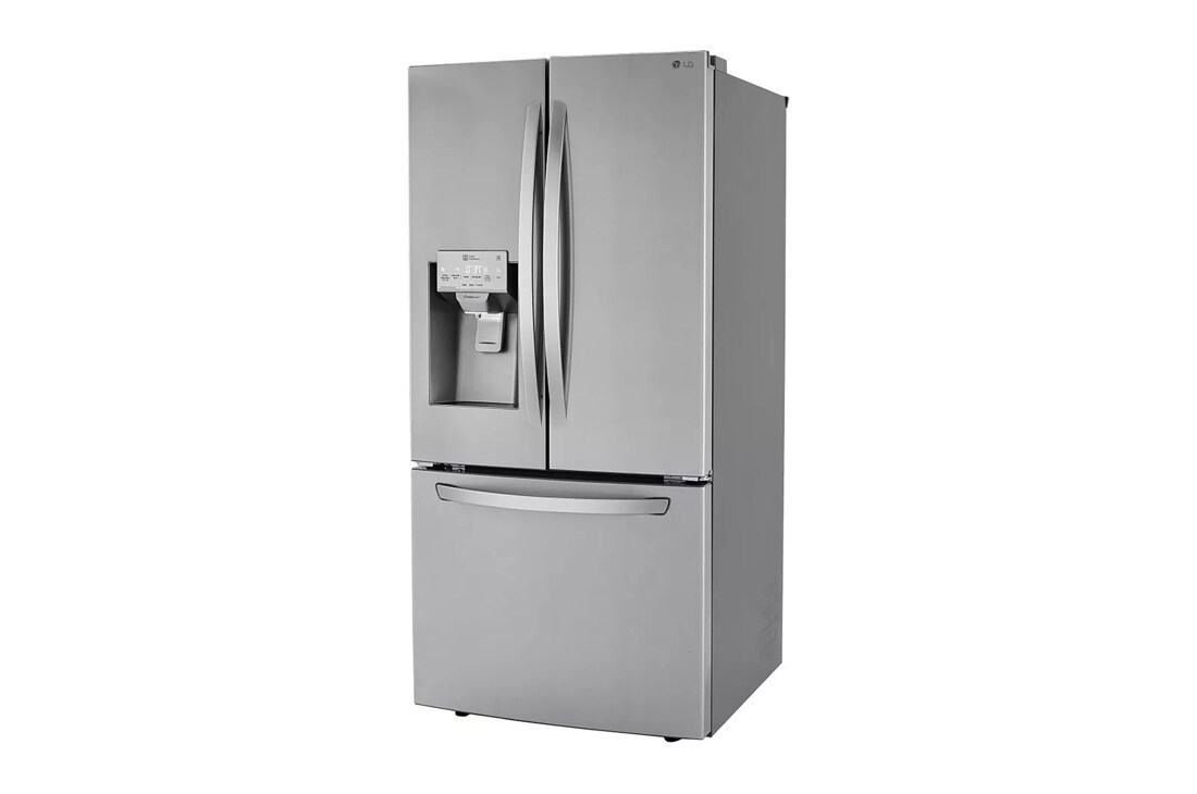 25 cu. ft. french door refrigerator right side angle view