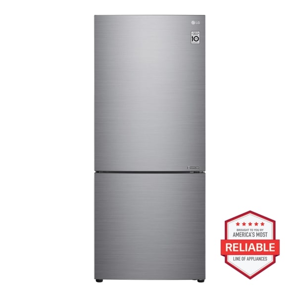 15 cu. ft. 28-inch Wide Bottom Freezer Refrigerator - Stainless Steel