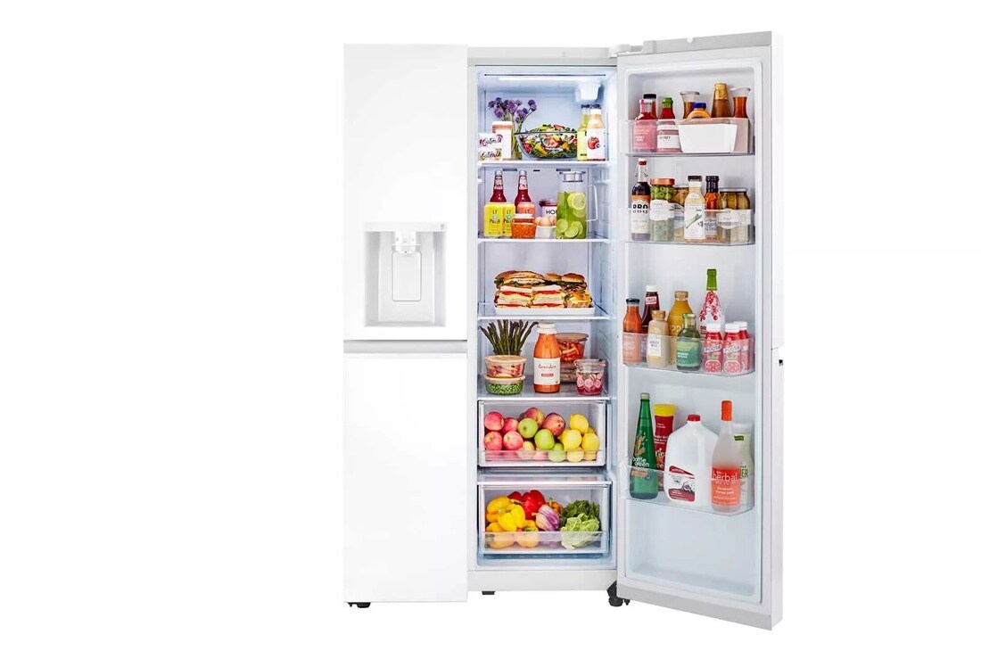 27 cu. ft. Side-by-Side Refrigerator with Smooth Touch Ice Dispenser