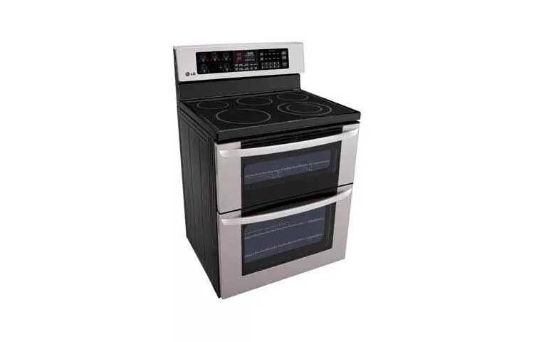 6.7 cu. ft. Capacity Electric Double Oven Range with a 6” High Upper Oven