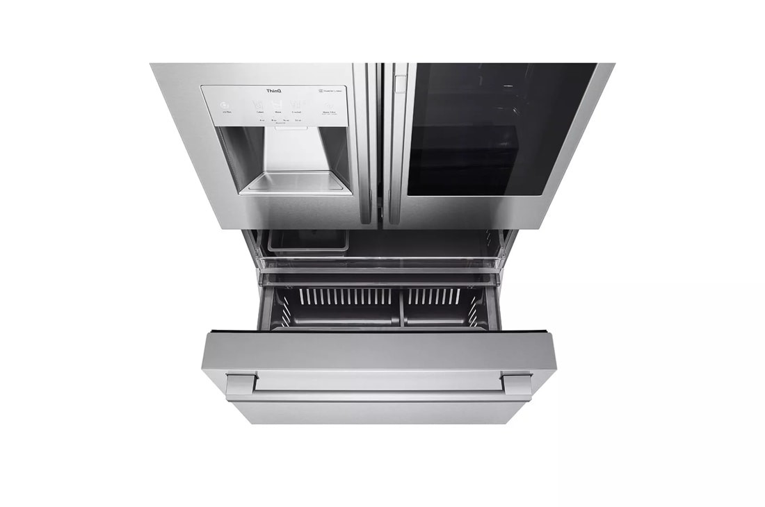 SRFVC2416S by LG - LG STUDIO 24 cu. ft. Smart InstaView® Door-in-Door®  Large Capacity Counter-Depth Refrigerator with Craft Ice™ Maker