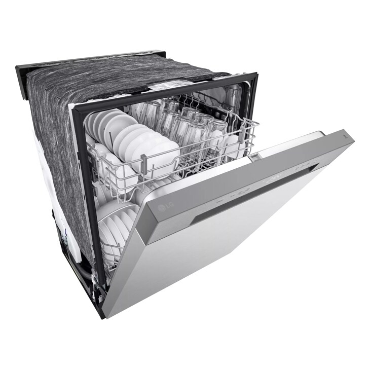 LG 24 Built-In Front Control Stainless Steel Look Dishwasher with  LoDecibel Operation LDFC2423V