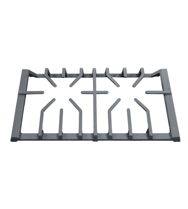 AEB76287705 gray cast iron stove grate with center burner support for gas range cooktop