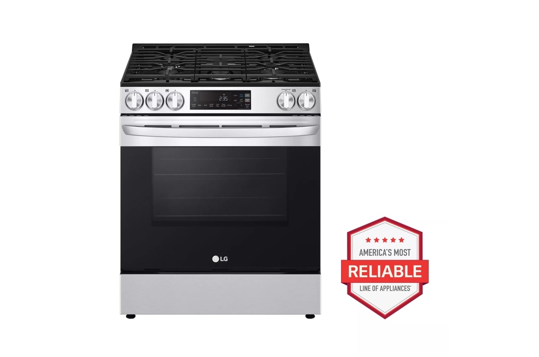 LG 5.8-Cu. ft. GAS Smart Range with EasyClean, Stainless Steel (LRGL5821S)