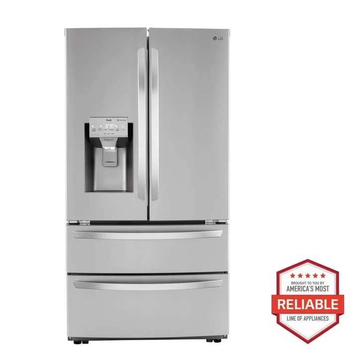 22 cu ft. Smart Counter Depth Double Freezer Refrigerator with Craft Ice™
