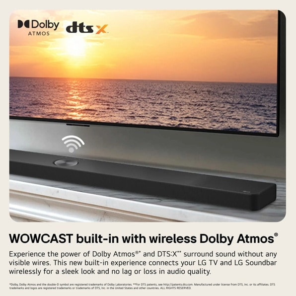 SC9S LG Soundbar for TV | Dolby Atmos® 3.1.3 channel with