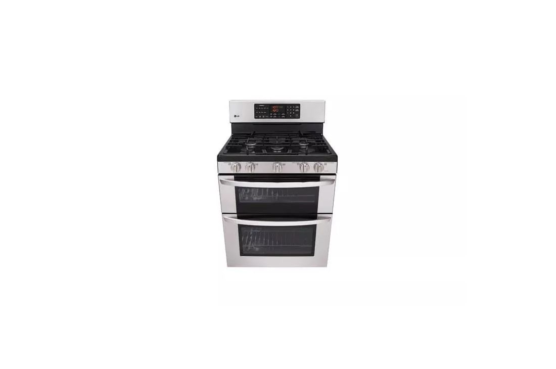 LG LDG4315ST 30 Inch Double Oven Gas Range with ProBake Convection®,  EasyClean®, 18,500 BTU