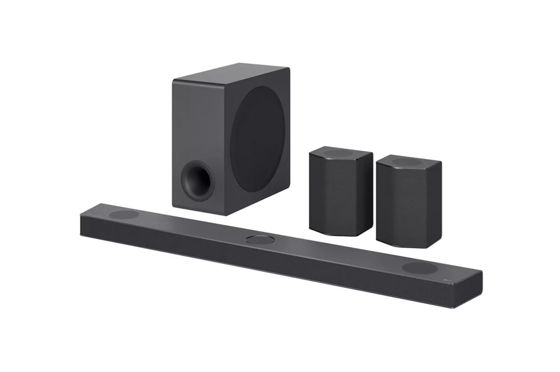 LG S95QR Soundbar with subwoofer and dolby atmos speakers