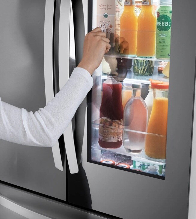 26.5 cu. ft. Smart Mirror InstaView® Counter-Depth MAX French Door Refrigerator 