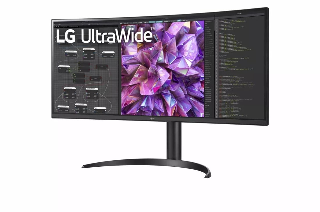 LG 34'' Curved UltraWide™ QHD HDR 10 KVM Monitor with USB Type- C™ & LAN (RJ-45) (34WQ75C-B) | LG USA