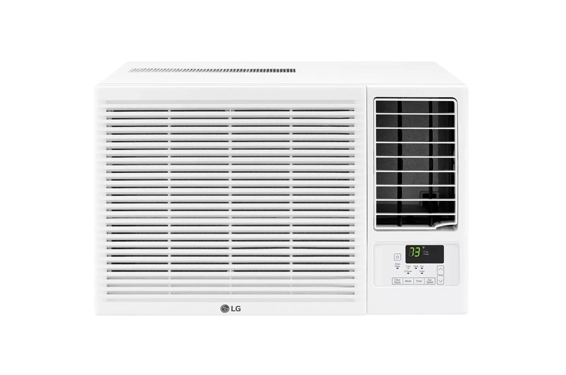 Window air conditioner clearance with heat