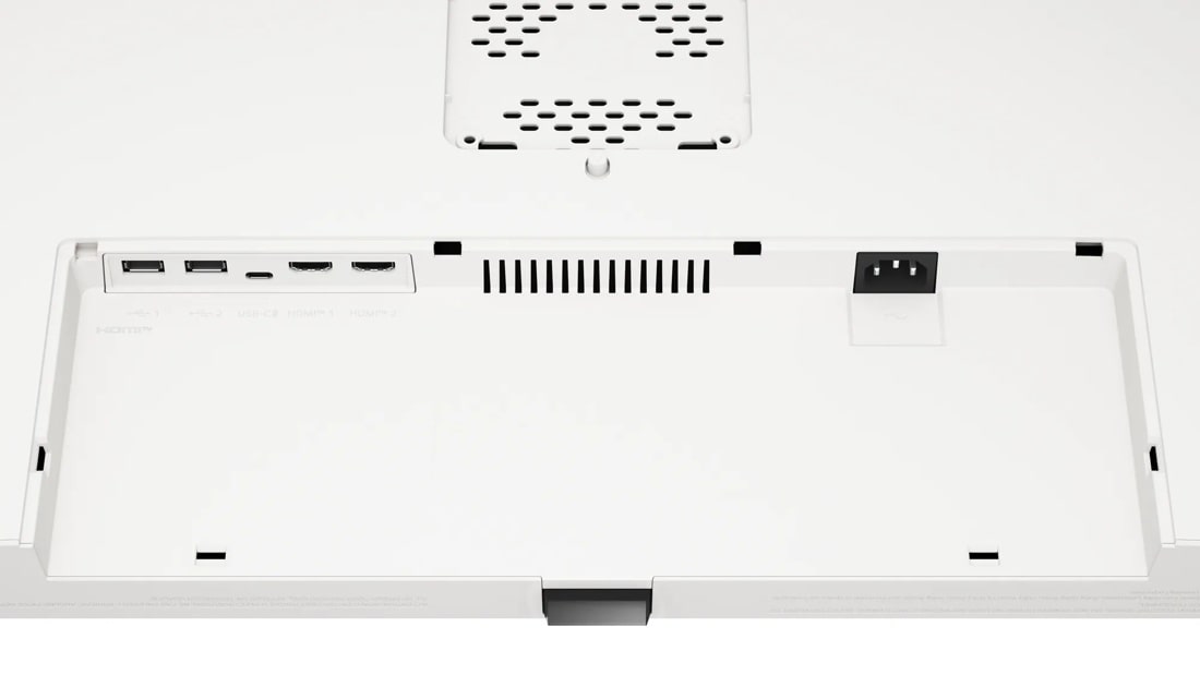 37U730SA-W 37 Monitor – Back with Ports