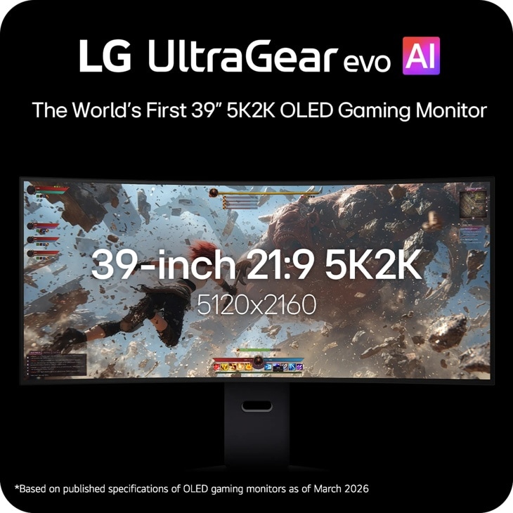 39 Inch UltraGear OLED evo Gaming Monitor - 39GX950B-B | LG USA