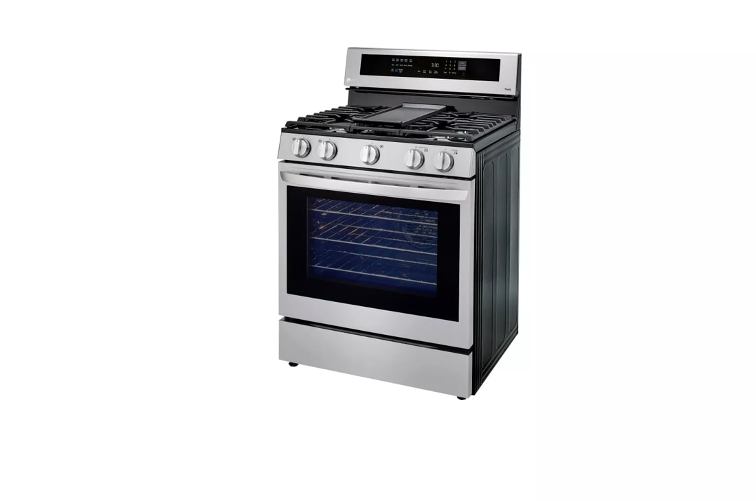 LG 5.8 Cu. Ft. Smart Freestanding Gas True Convection Range with EasyClean  and InstaView Stainless Steel LRGL5825F - Best Buy