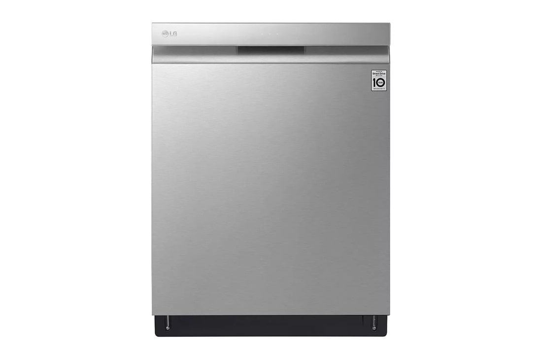 Front view of the Top Control Dishwasher with QuadWash™ and TrueSteam® - LDP7808SS. 