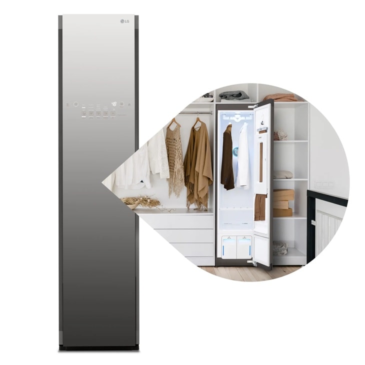 LG Styler® Smart Steam Closet with 3 Hangers - Mirror S3MFBN